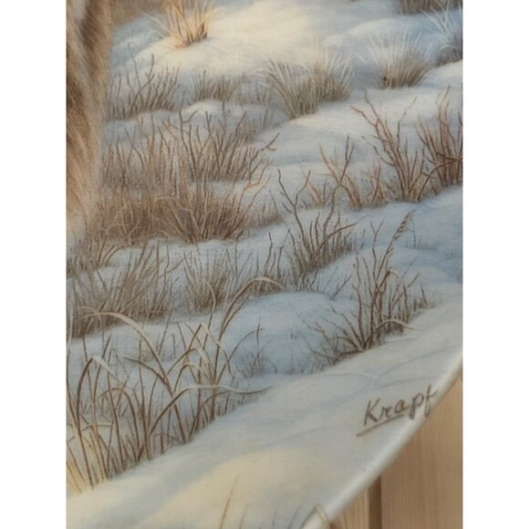 Vintage Dominion China Plate The Grizzly Bear By Paul Krapf 1988 Collector Plate - Picture 3 of 5